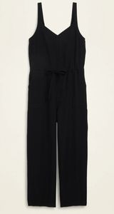 NWT! Black Drawstring Jumpsuit